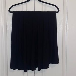 Black midi skirt